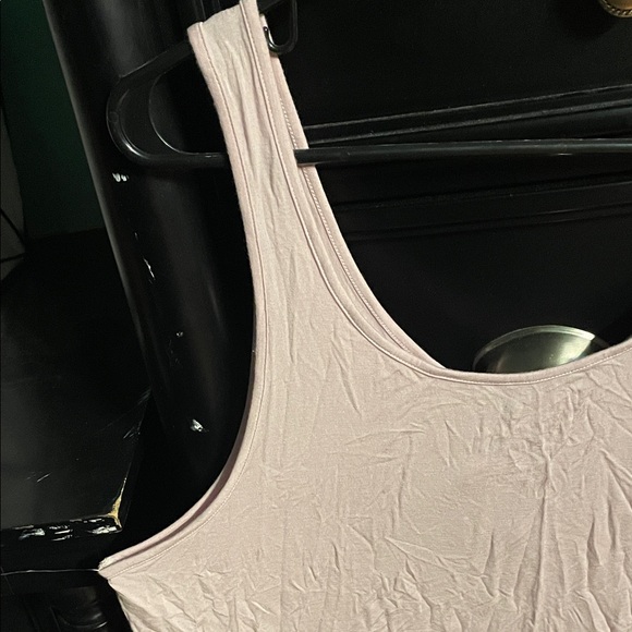 American Eagle Outfitters Soft & Sexy Light Pink Lace-Up Scoop Tank - Picture 6 of 7